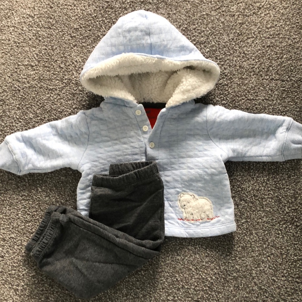 Quilted cotton hoodie outfit